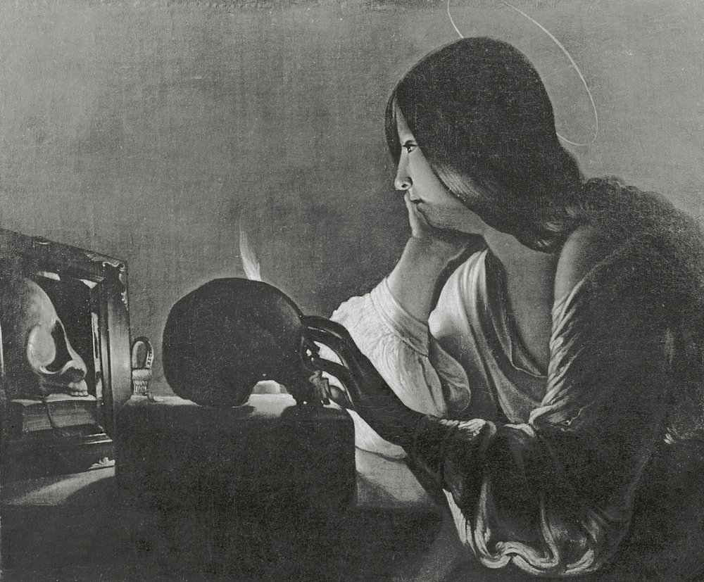 The Magdalene with the Mirror by Georges de La Tour